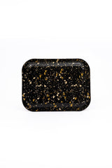 Terrazo Desenli Metal Tepsi - Çay Kahve Tepsisi - Sunum Tepsisi 23 Cm X 31 Cm Ee161-1h