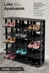 5 Katlı Modüler Ayakkabılık, Ayakkabı Düzenleyici, Ayakkabı Rafı