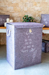 Keçe Kapaklı Mega Kutu - 41 X 30 X 55 Cm Desenli