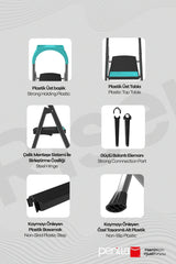 Riser 2+1 Merdiven | 150 KG Taşıma Kapasiteli, Kaymaz Basamaklı