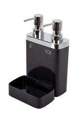 Viva 2 Li Süngerlikli Mutfak Sıvı Sabunluk Siyah