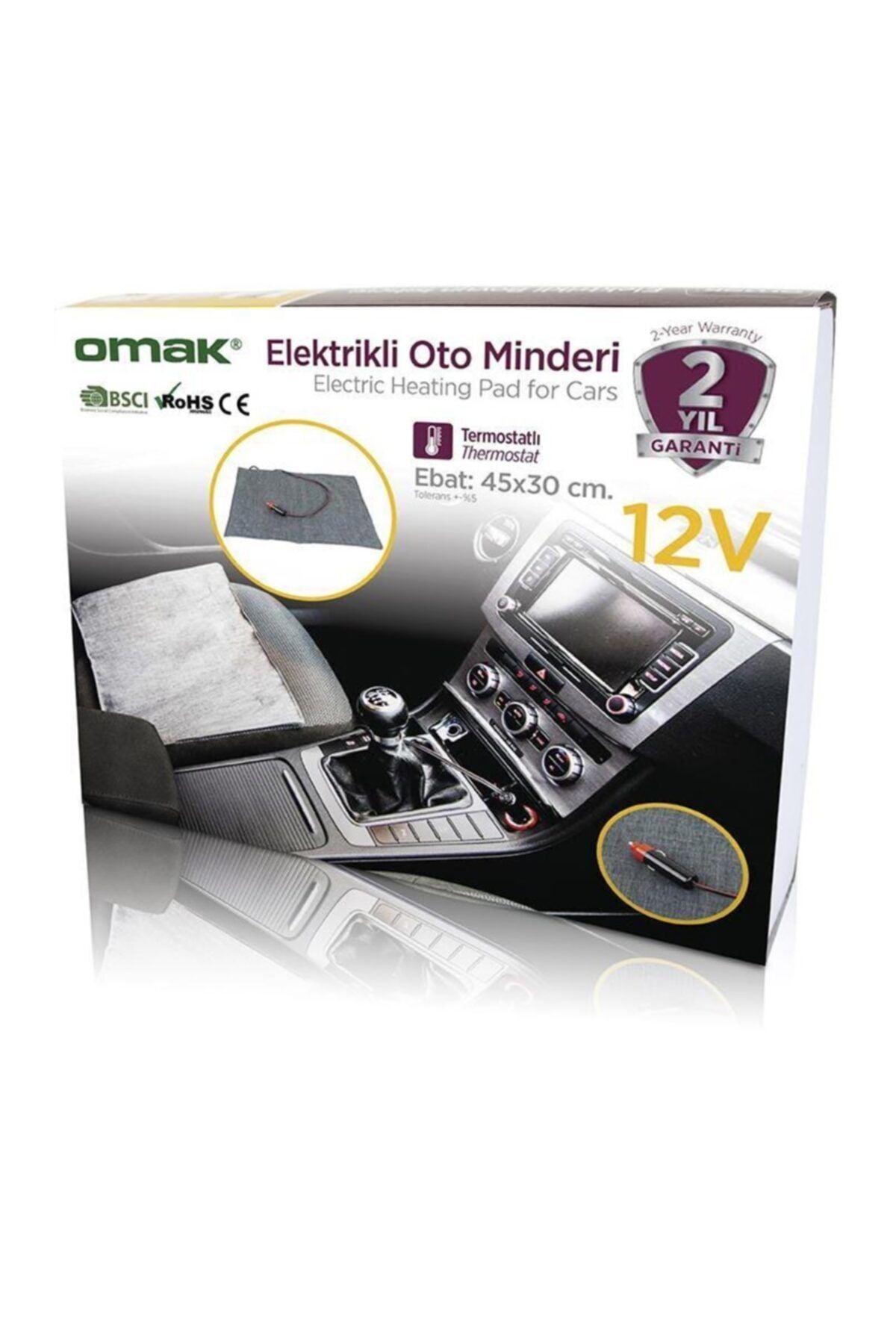 Elektrikli Oto Minderi Termostatlı 12v
