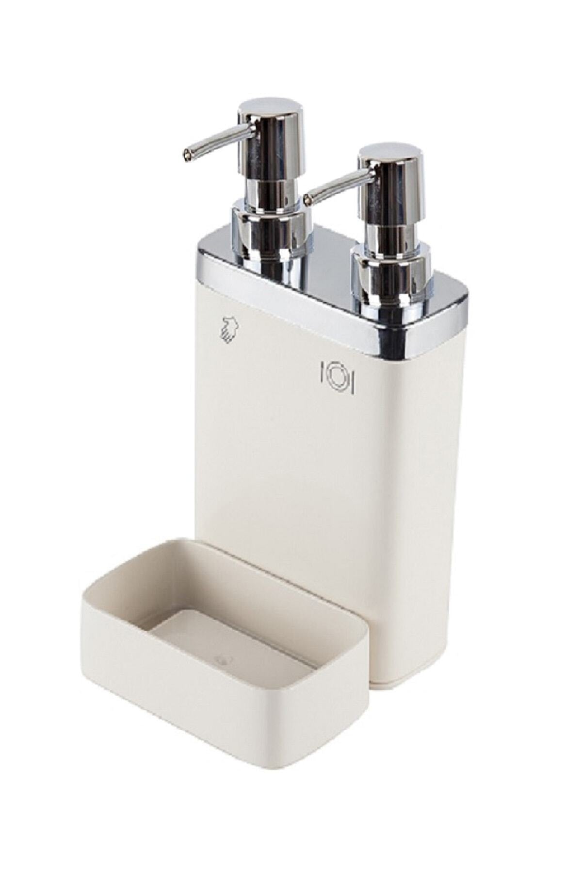 Viva 2'li Sıvı Sabunluk Süngerli Bej - Ev M-e10-09