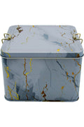 Evle Kare Kutu, 158x158x110 mm, Metal Kilitli Kapak, 2,5 lt, Flat Blue