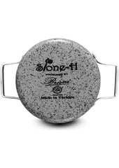 Brioni Stone-H 24 cm Çizilmez Yanmaz Yapışmaz Derin Tencere