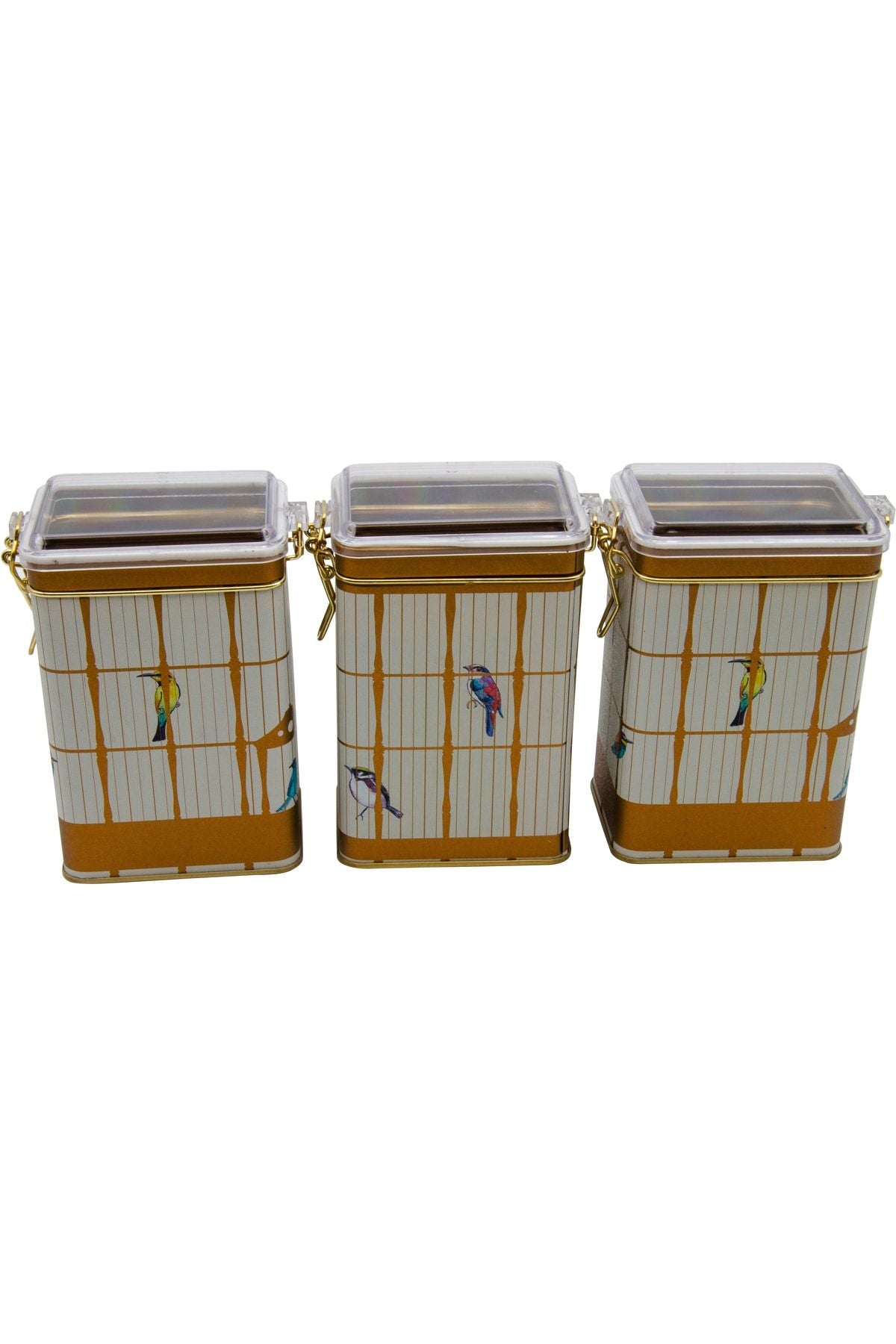 Evle Dikdörtgen Kilitli Saklama Kabı 75x100x150 3 lü Set, Bird Cage
