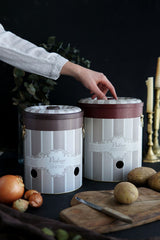 Patates Soğan Saklama Kabı 2 li Set, Elegance