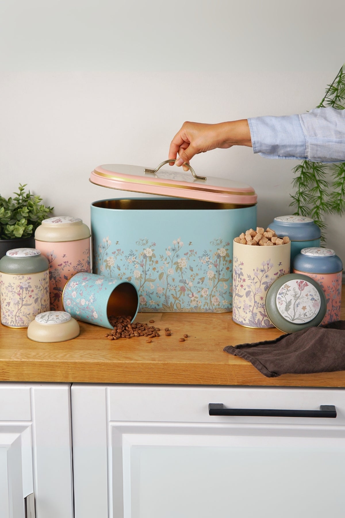 Evle Oval Ekmek Kutusu 7 li Set, Botanica