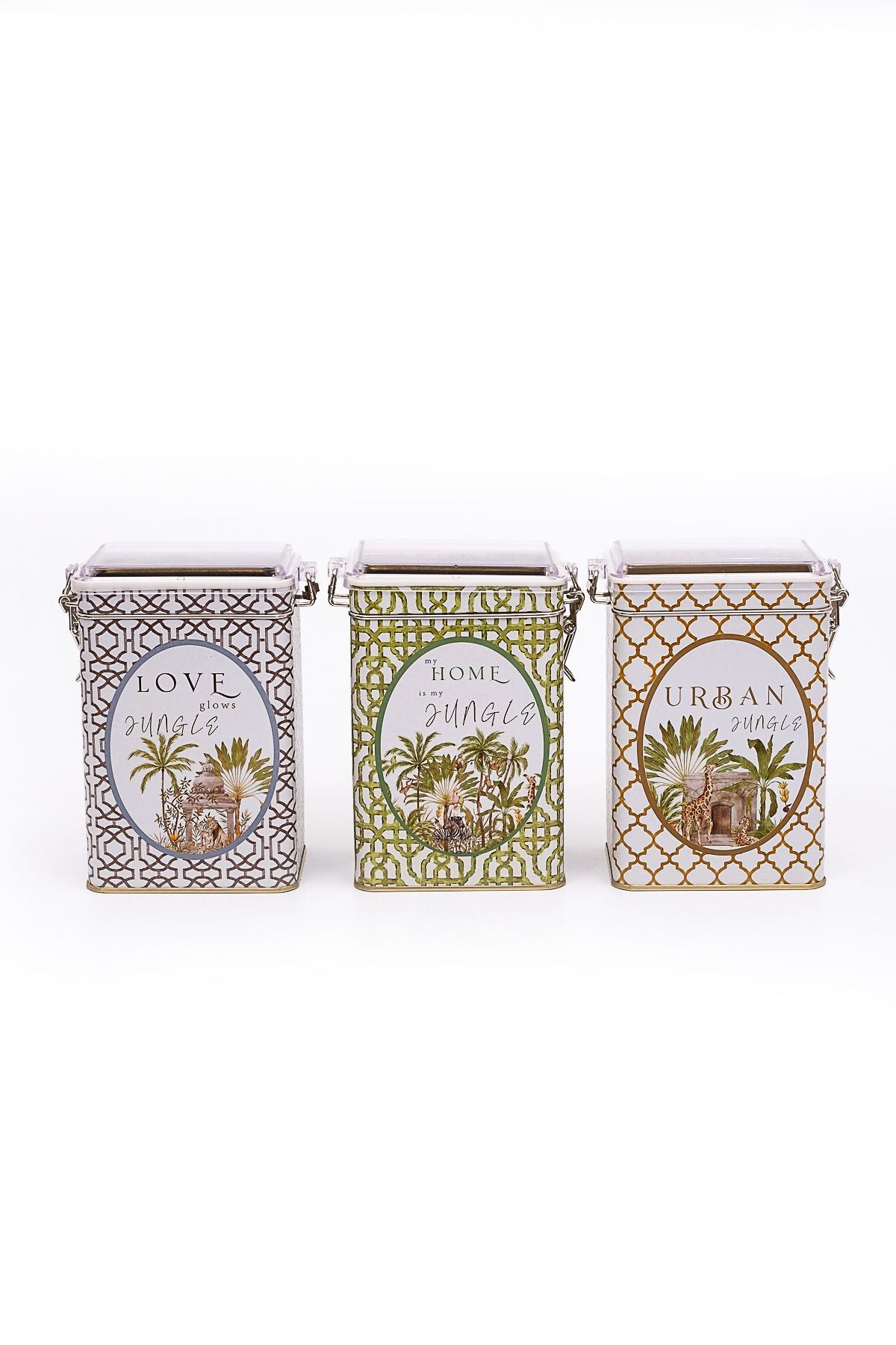 Evle Dikdörtgen Kilitli Saklama Kabı 75x100x150 3 lü Set,Forrest