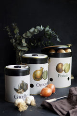 Patates Soğan Sarımsak Saklama Kabı 3 lü Set, Azura