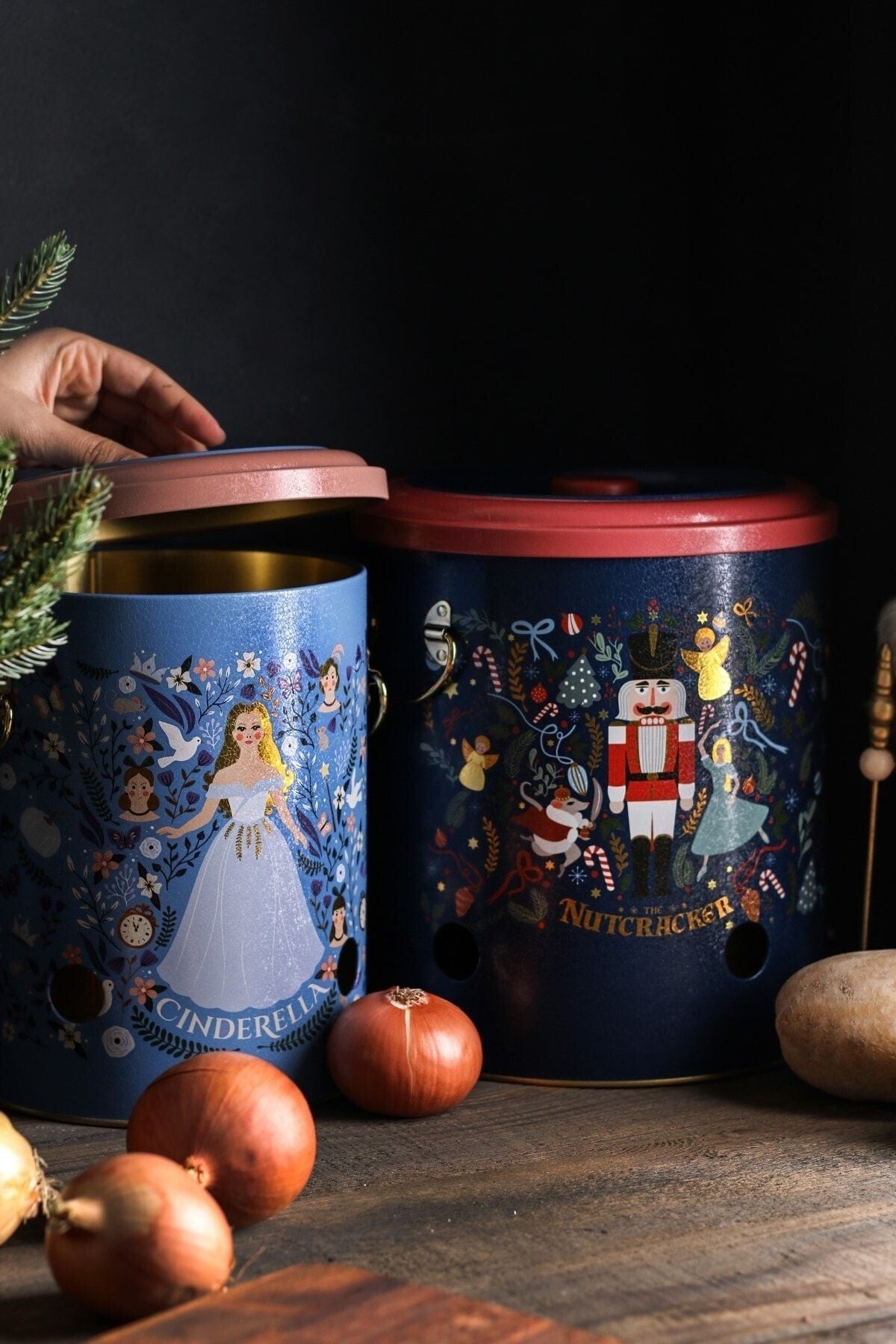 Patates Soğan Saklama Kabı 2 li Set, Tales