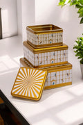 Evle Kare Saklama Kabı 3 lü Set, Bird Cage
