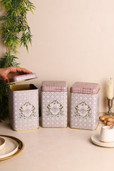 Kare Saklama Kabı 105x105x160 3 lü Set, Rosy