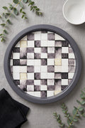 Evle Ee197-1e Mosaic Love Desenli Yuvarlak Tepsi 32 Cm