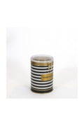 Evle Yuvarlak Kutu, Ø105x150 mm, Şeffaf Kilitli Kapak, 1,1 lt, Checkers Black_Swt Home