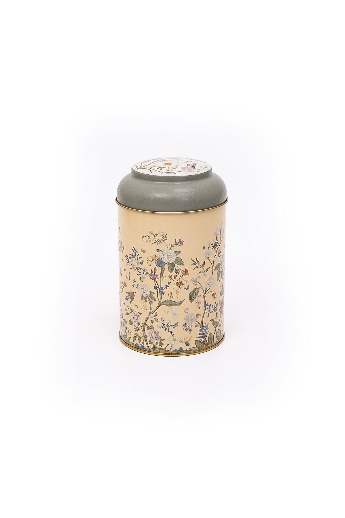 Evle Yuvarlak Kutu, Ø105x150 mm, Kubbe Kapak, 1,1 lt, City Tea