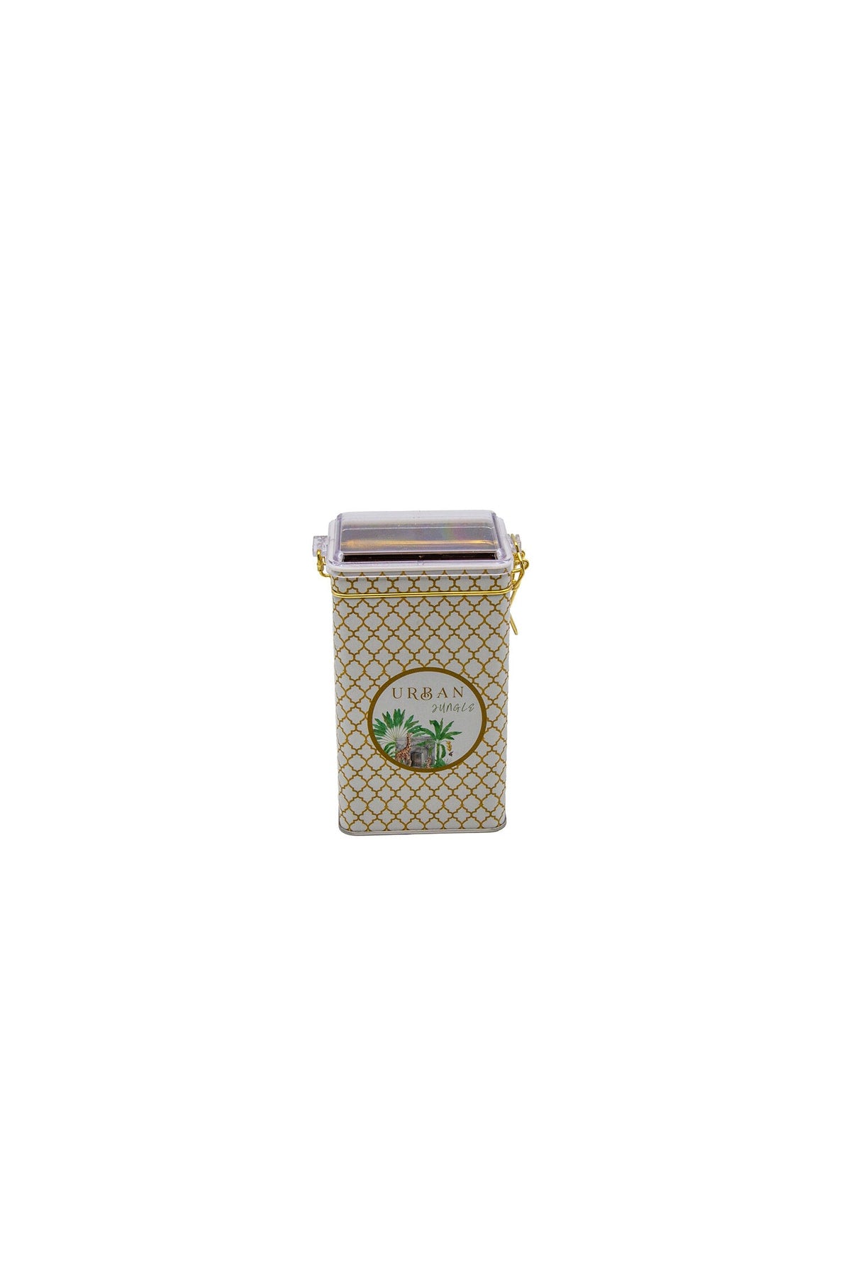 Evle Dikdörtgen Kutu, 75x100x170 mm, Şeffaf Kilitli Kapak, 1,1 lt, Botanica Yellow