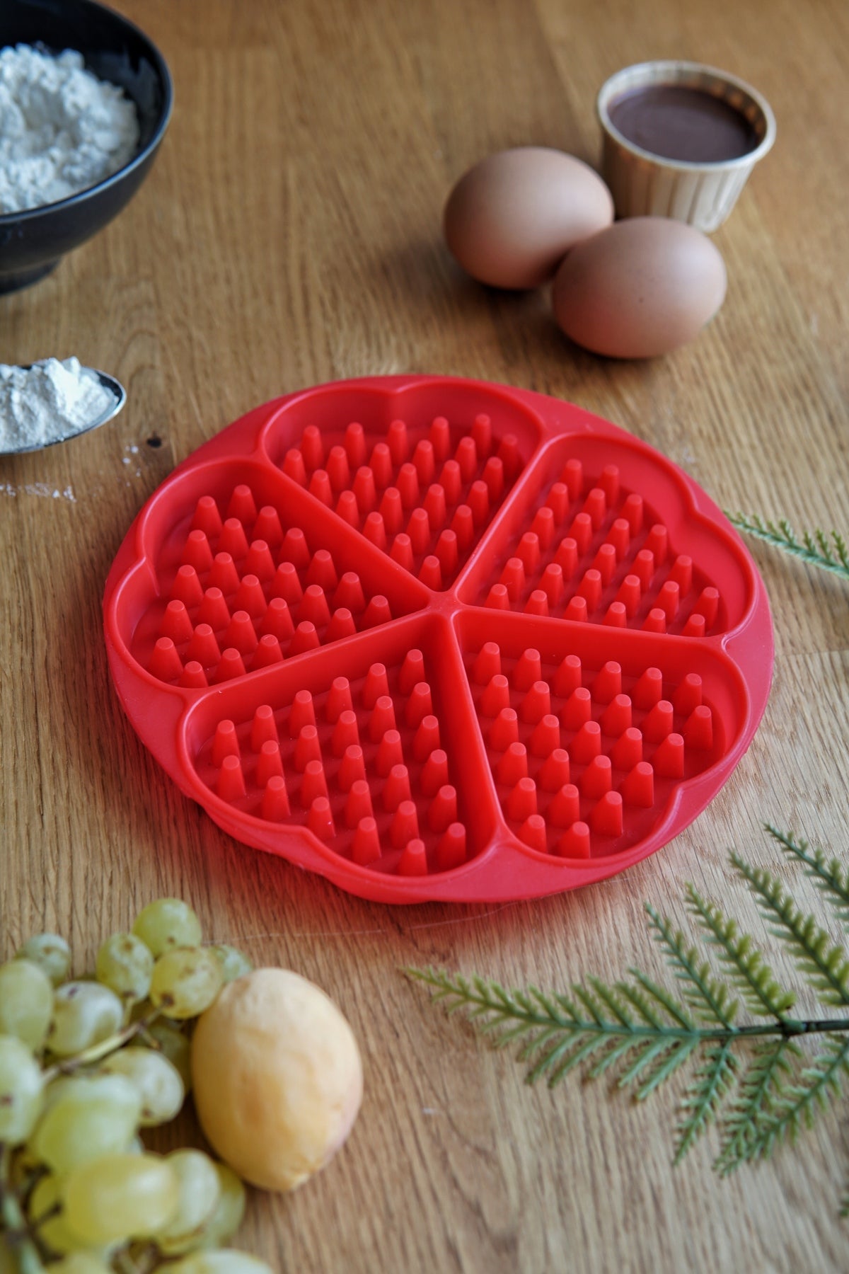 Evle Waffle Kalıbı, Platinium Silikon, MYS30025