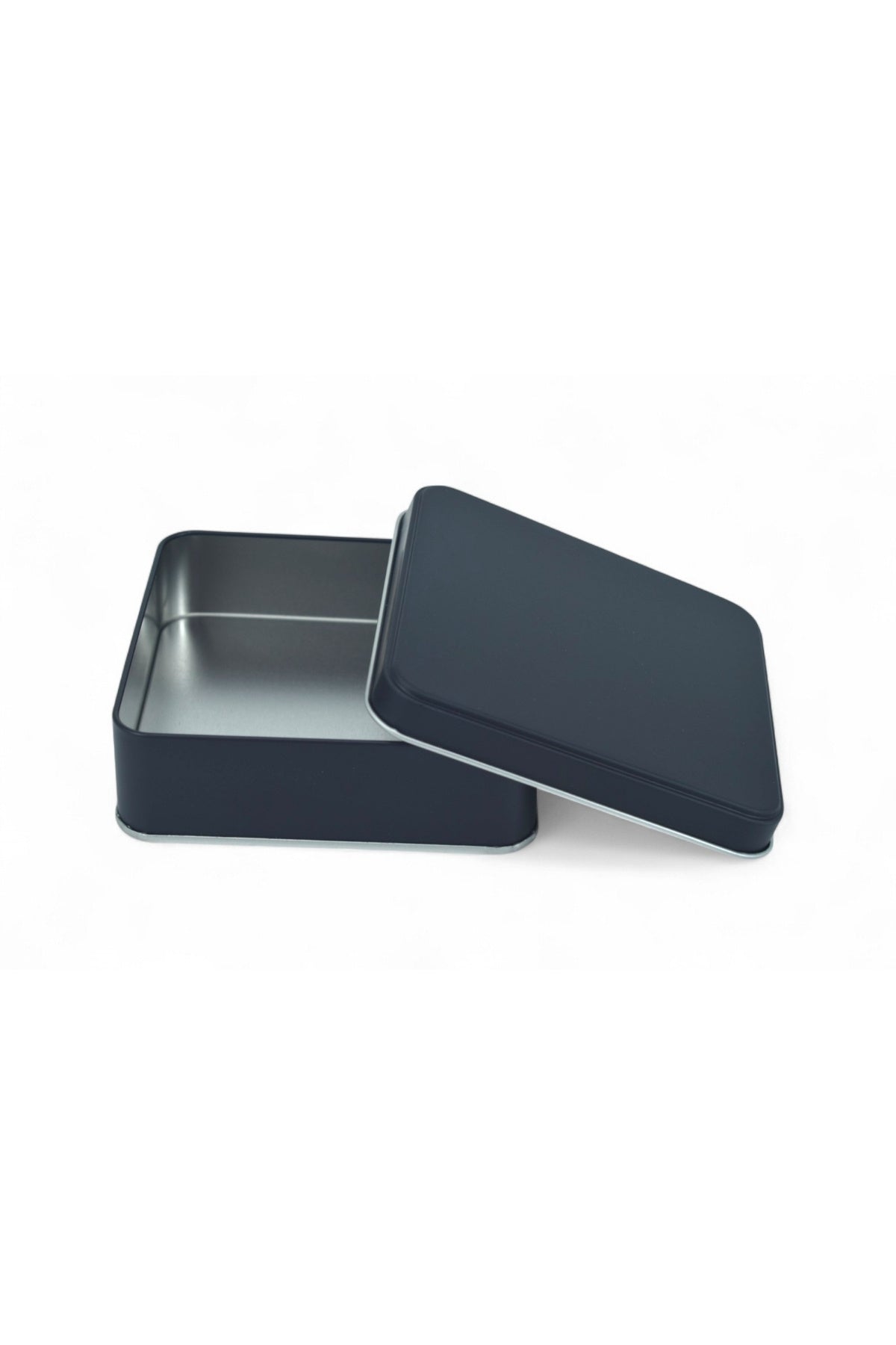 Kontensan 120x120x41 mm Metal Kapaklı Baskısız Metal Kutu, Mat Beyaz, 144 Adet