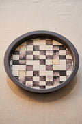 Evle Ee197-1e Mosaic Love Desenli Yuvarlak Tepsi 32 Cm