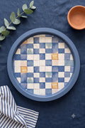 Evle Ee197-1e Mosaic Love Desenli Yuvarlak Tepsi 32 Cm