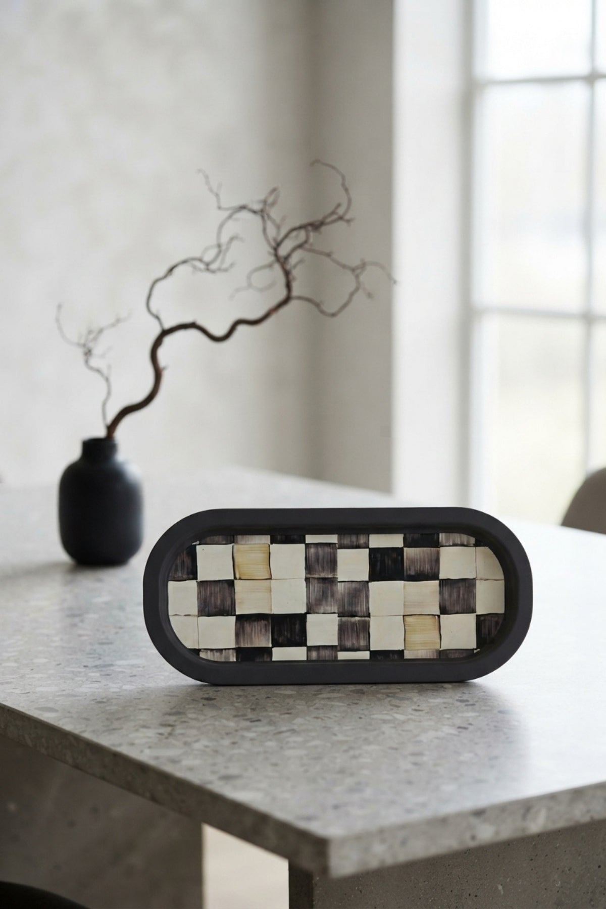 Evle Ee168-1e Mosaic Love Desenli Oval Tepsi 16x35 Cm