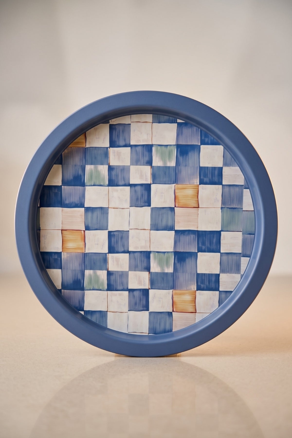 Evle Ee197-1e Mosaic Love Desenli Yuvarlak Tepsi 32 Cm