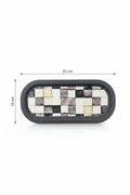 Evle Ee168-1e Mosaic Love Desenli Oval Tepsi 16x35 Cm