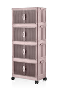Evle Katlanabilir Modüler Dolap 4 lü 54 cm x 31,7 cm x 127 cm