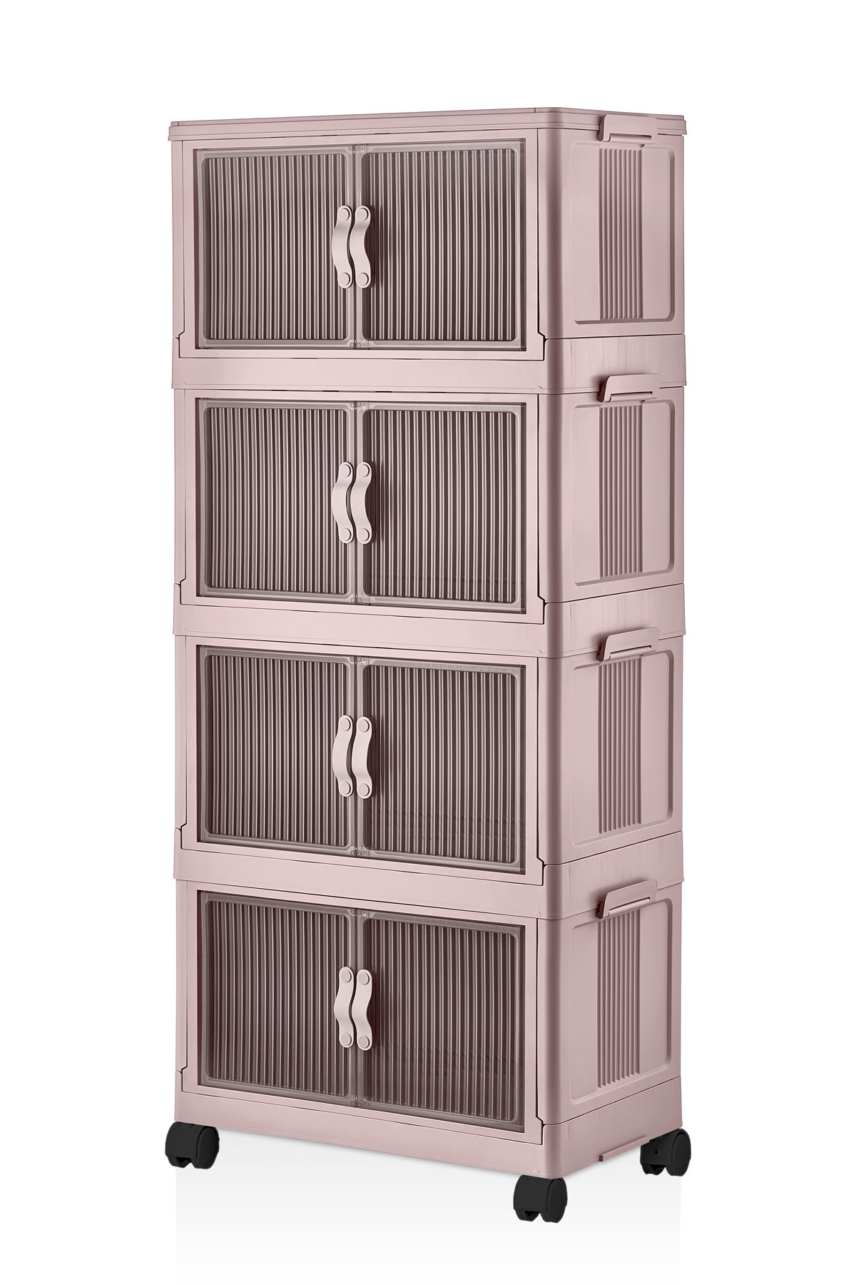 Evle Katlanabilir Modüler Dolap 4 lü 54 cm x 31,7 cm x 127 cm
