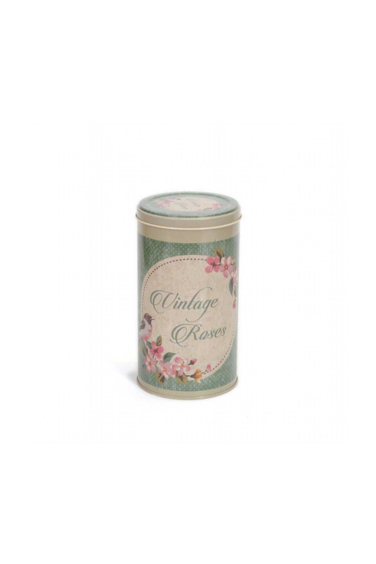 Evle Yuvarlak Kutu, Ø105x190 mm, 1,5 lt, SN_Vintage Flowers