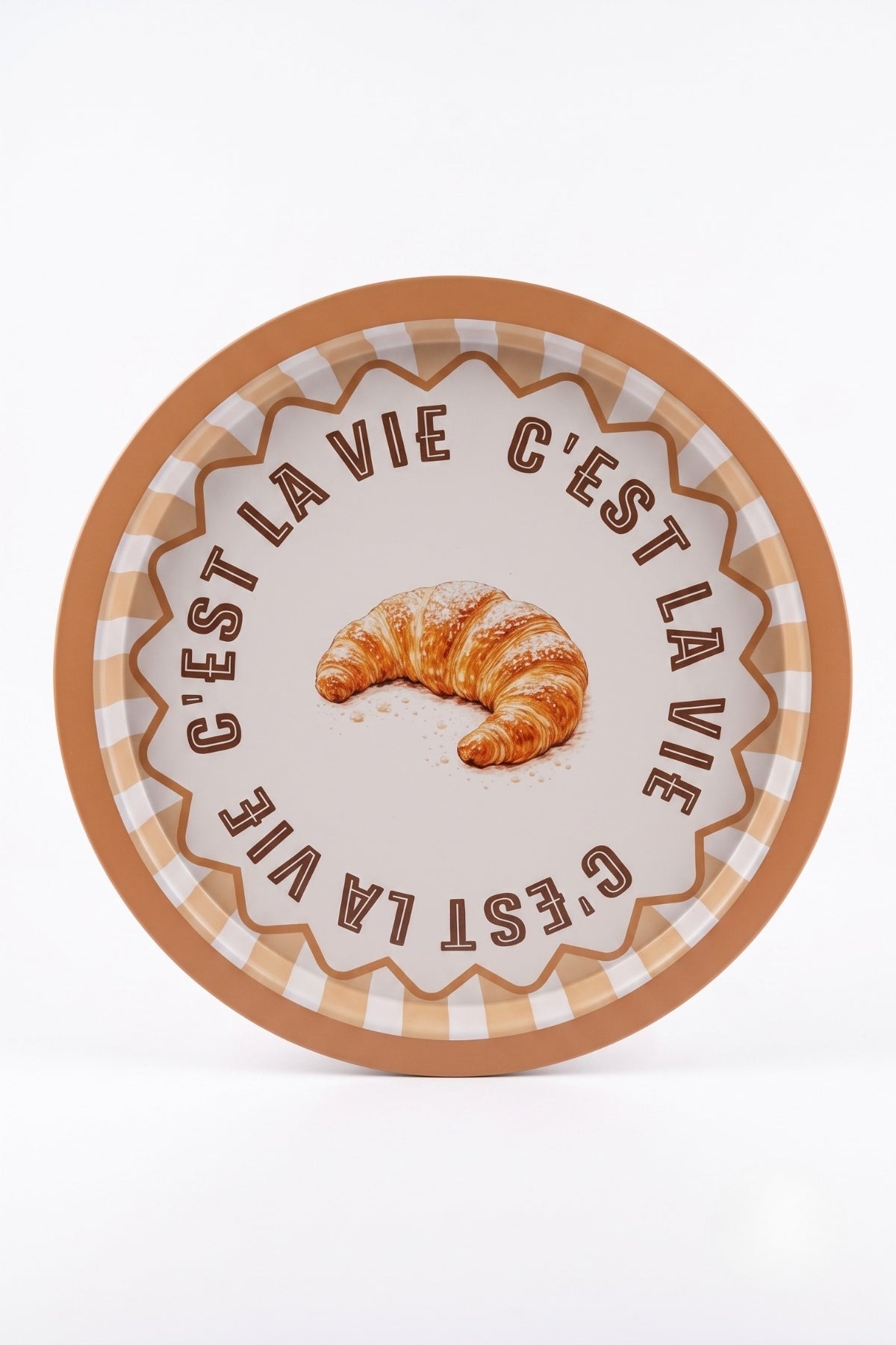 Evle Ee197-1e Mosaic Love Desenli Yuvarlak Tepsi 32 Cm