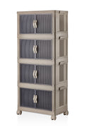 Evle Katlanabilir Modüler Dolap 4 lü 54 cm x 31,7 cm x 127 cm