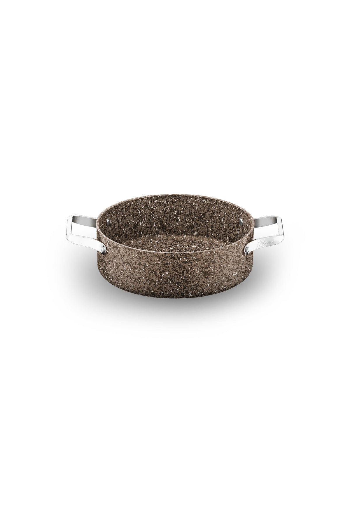 Brioni Stone-Age Terra 24 cm Çizilmez Yanmaz Yapışmaz İndüksiyonlu Basık Tencere