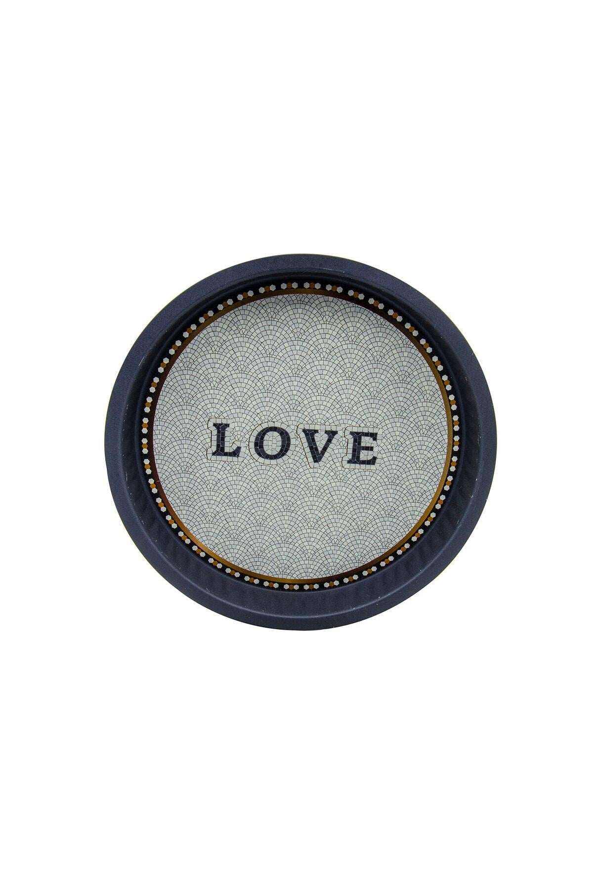 Evle Tepsi, Yuvarlak, Ø370 mm, Mosaic Love
