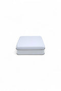 Kontensan 120x120x41 mm Metal Kapaklı Baskısız Metal Kutu, Mat Beyaz, 144 Adet