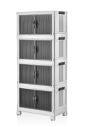 Evle Katlanabilir Modüler Dolap 4 lü 54 cm x 31,7 cm x 127 cm