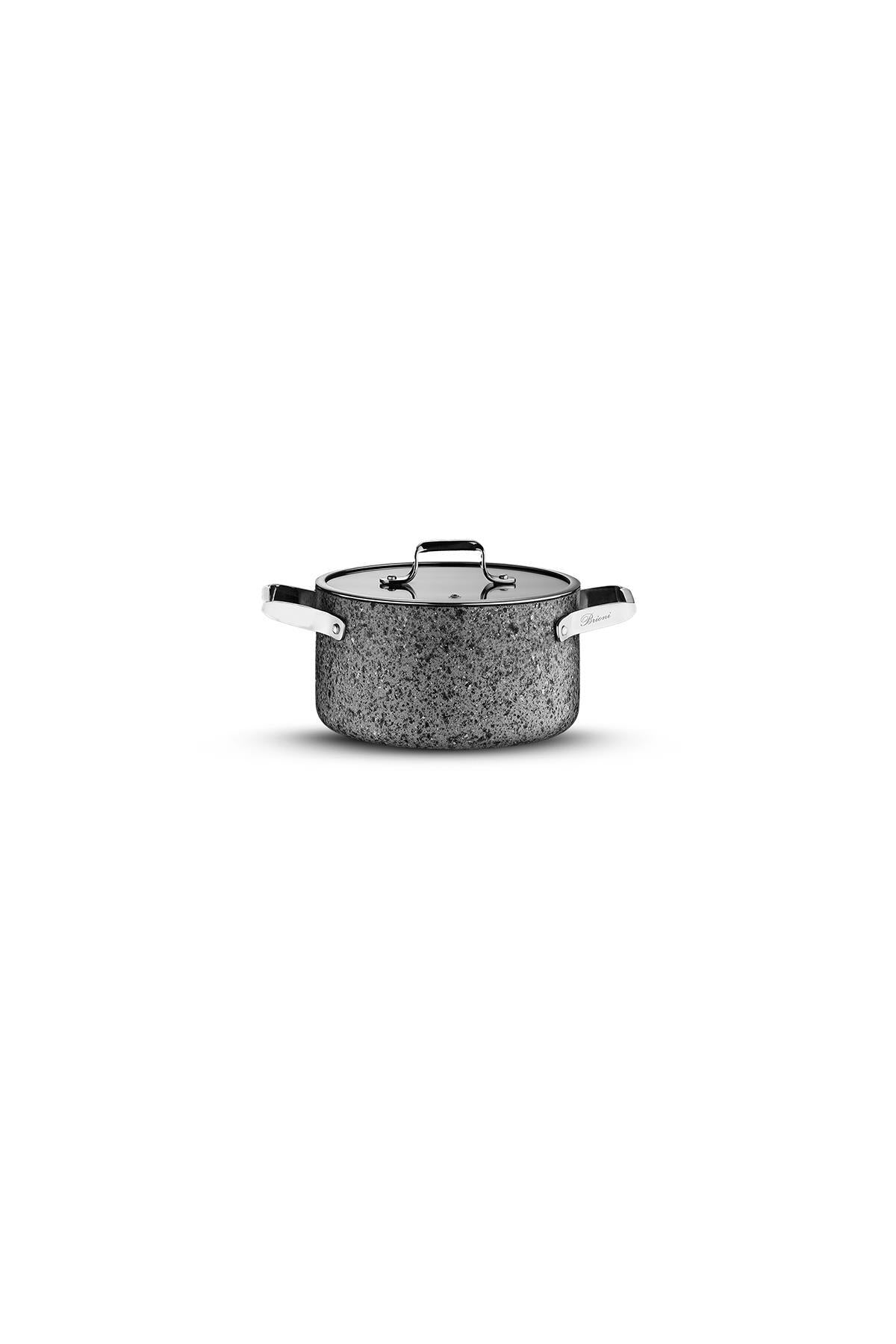 Brioni Stone-Age 18 cm Çizilmez Yanmaz Yapışmaz İndüksiyonlu Derin Tencere