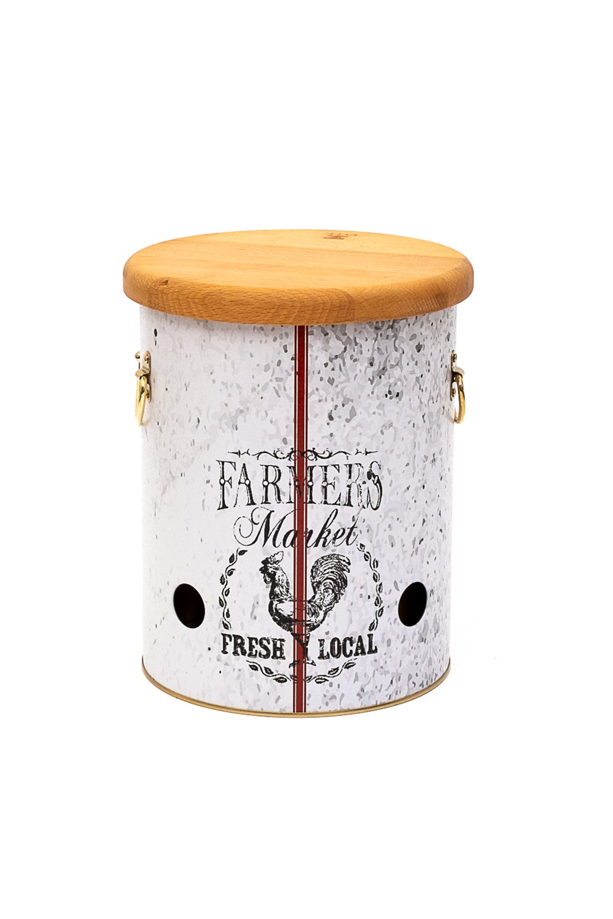 Evle Er226-6o Country Farmers Desenli Ahşap Kapaklı Patates - Soğanlık