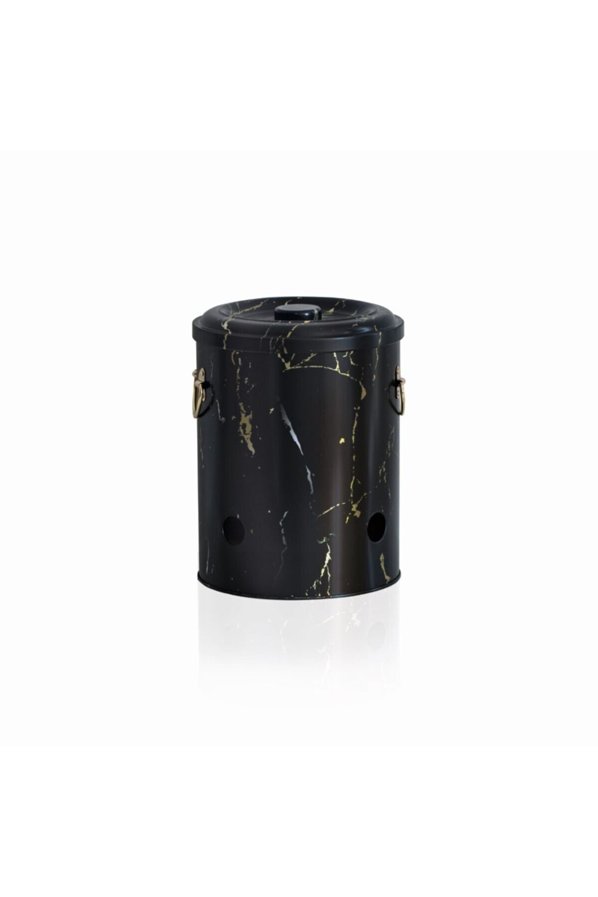 Evle Soğanlık/Patateslik Ø175x225mm, 5 lt, Marble Black