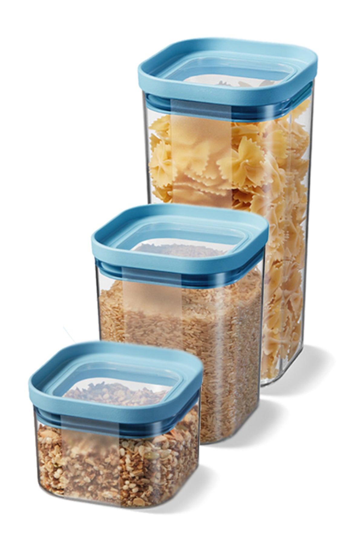 Primanova M-SKS04-16-02 Seoul Kuru Gıda 5Li Saklama Kabı Seti (2*550Ml + 2*1200Ml + 1800Ml)
