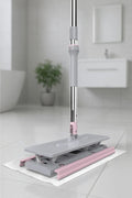 Evle Click Mop, Akıllı Mop Paleti – Paslanmaz Çelik Saplı, Katlanabilir Mikrofiber Temizlik Aparatı