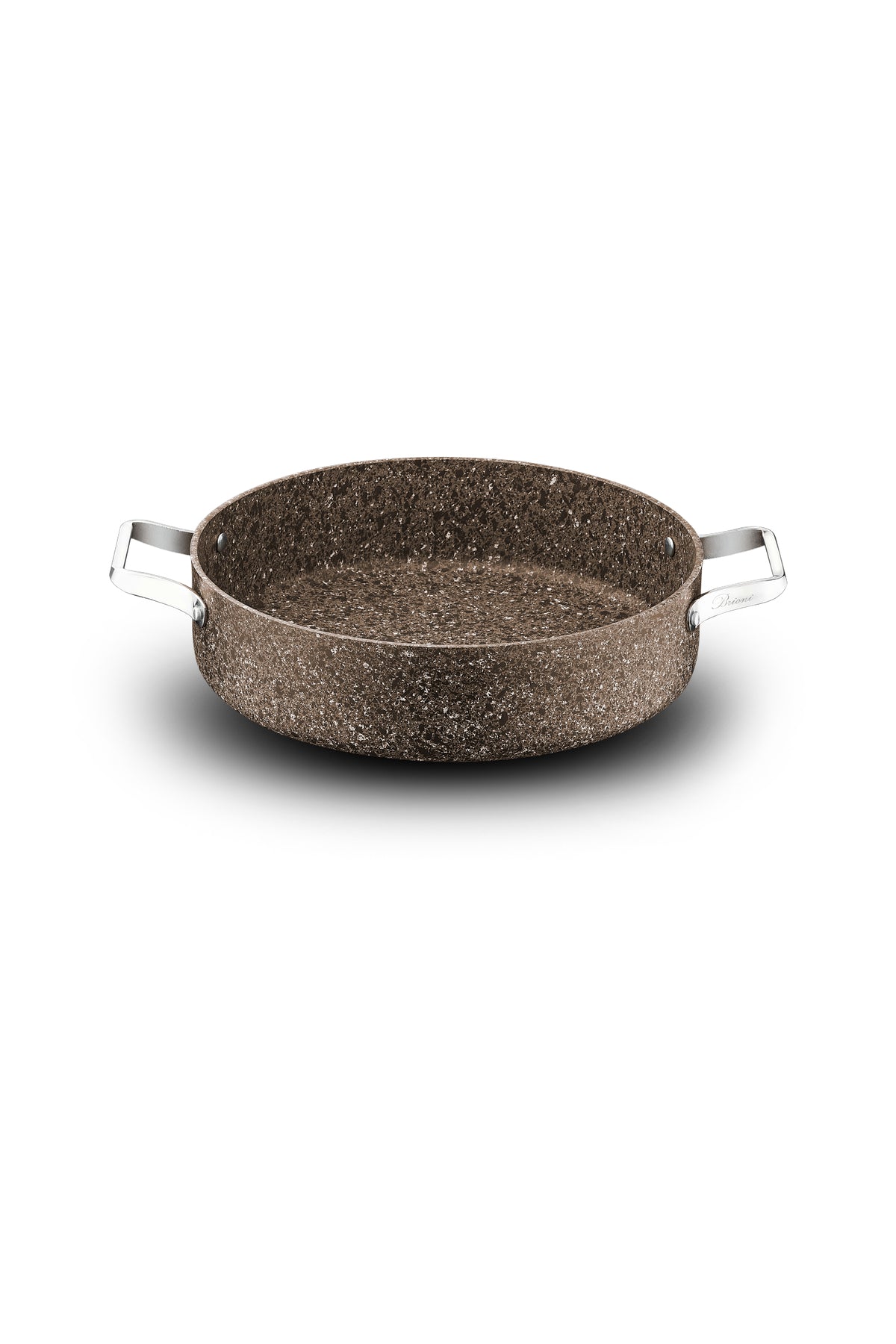 Brioni Stone-Age Terra 30 cm Çizilmez Yanmaz Yapışmaz İndüksiyonlu Basık Tencere
