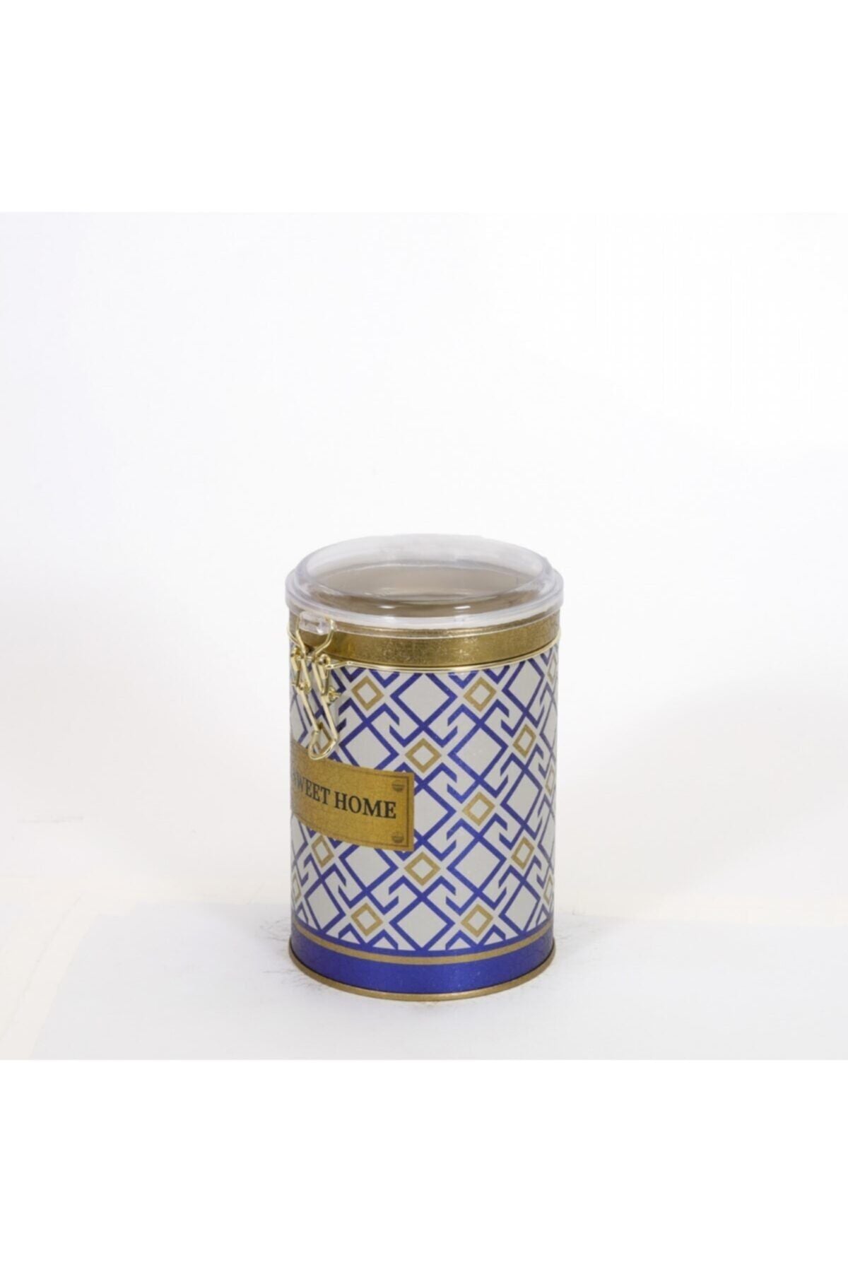 Evle Yuvarlak Kutu, Ø105x150 mm, Şeffaf Kilitli Kapak, 1,1 lt, Checkers Black_Swt Home