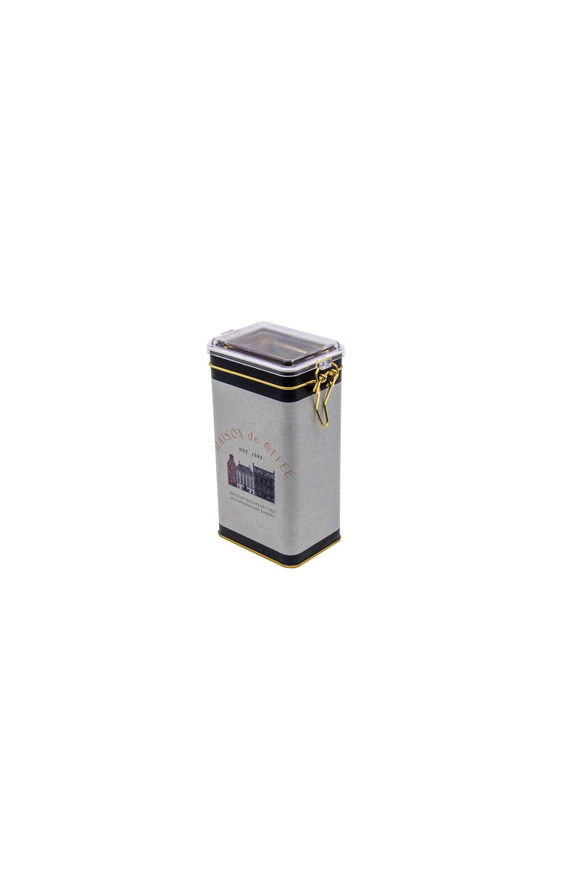 Evle Er053-1f Circus Cream Desenli Dikdörtgen Metal Saklama Kabı 8x10 Cm