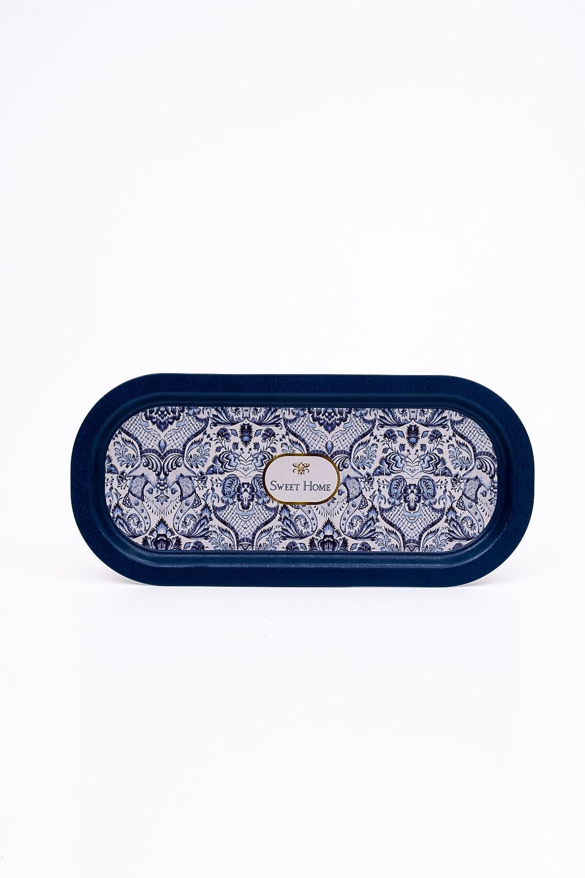 Evle Ee168-1e Mosaic Love Desenli Oval Tepsi 16x35 Cm