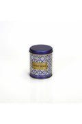 Evle Yuvarlak Kutu, Ø90x110 mm, 0,6 lt, Checkers Blue_Swt Home