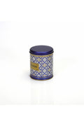 Evle Yuvarlak Kutu, Ø90x110 mm, 0,6 lt, Checkers Blue_Swt Home