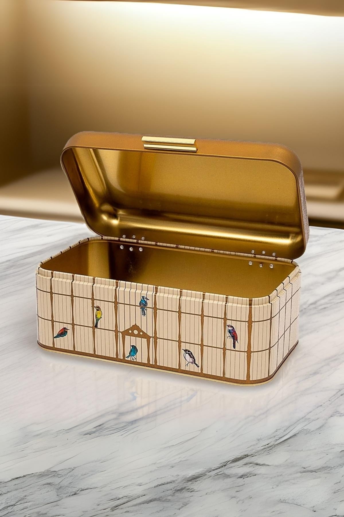 Evle Ekmek Kutusu, 9 lt, Azulejos Karışık Desen