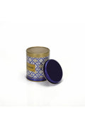 Evle Yuvarlak Kutu, Ø90x110 mm, 0,6 lt, Checkers Blue_Swt Home